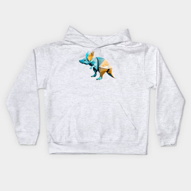 Fictional origami animal #16 Kids Hoodie by Micapox